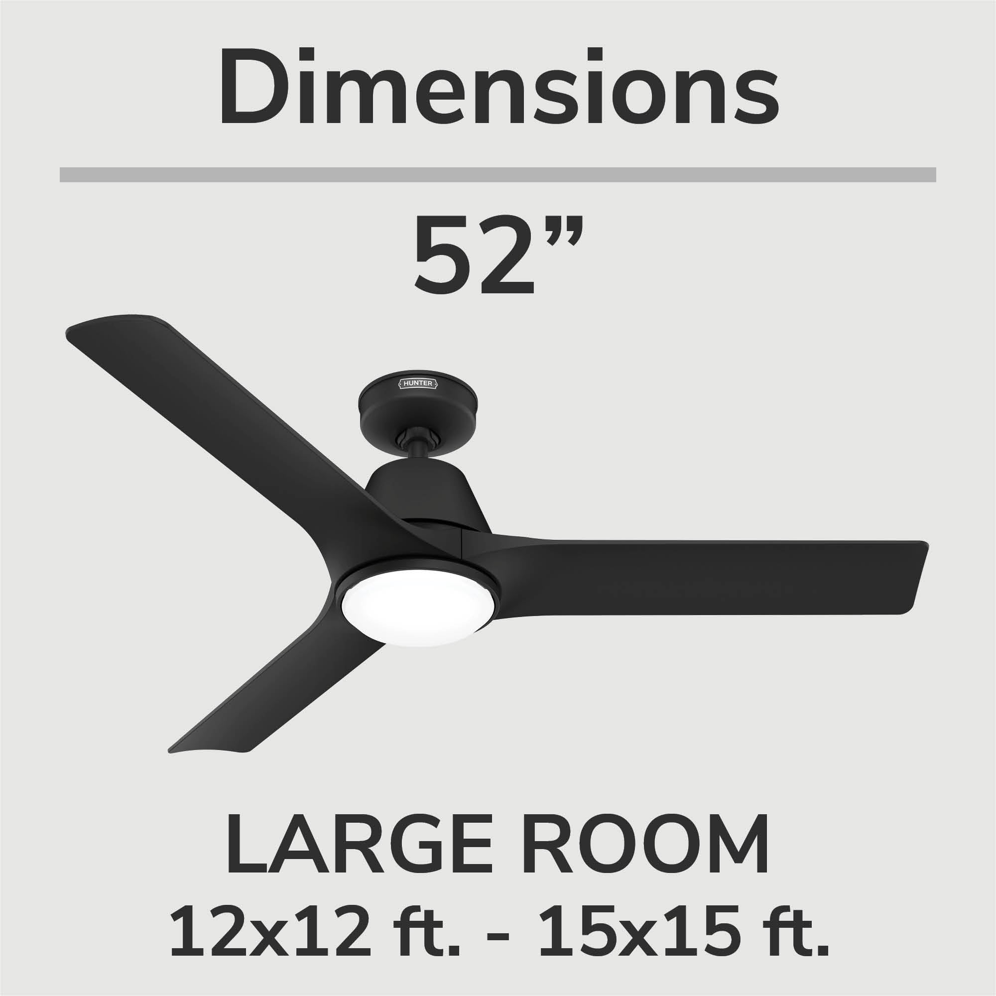 Aeronaut Outdoor Smart Fan with LED Light 52 inch with Remote