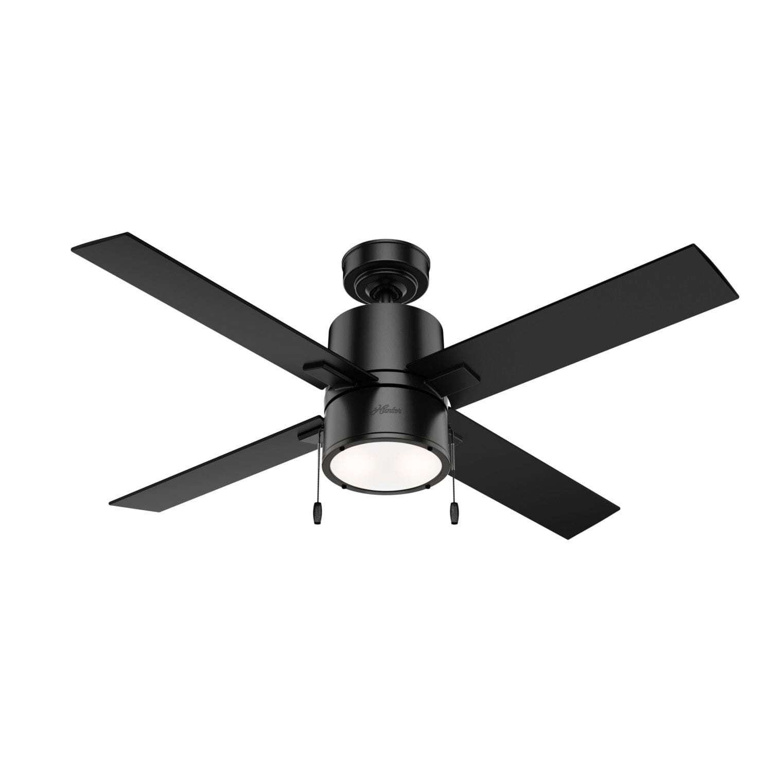 Beck with LED Light 52 inch Ceiling Fans Hunter Matte Black - Matte Black