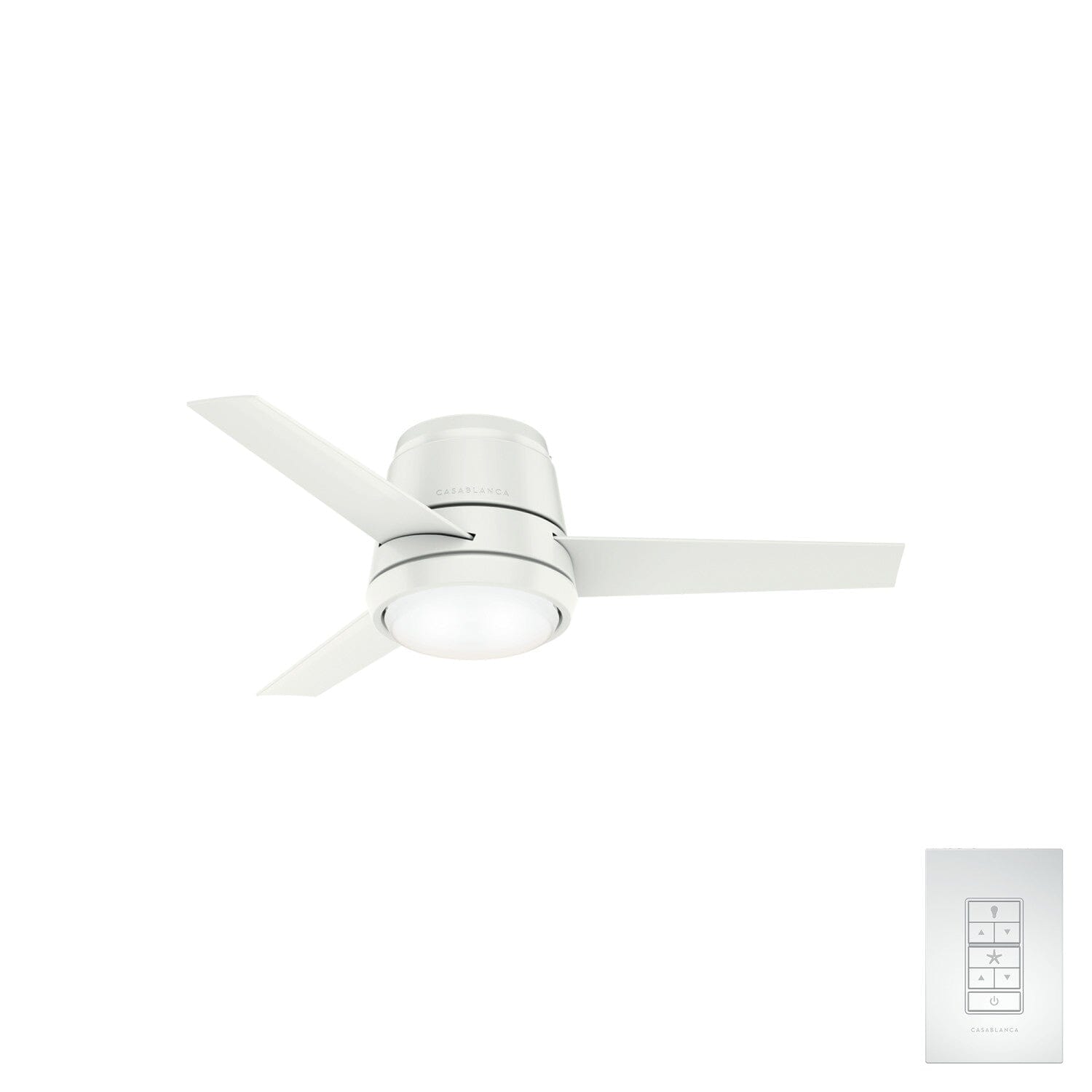 Commodus with LED Light 44 inch Ceiling Fans Casablanca Fresh White - Fresh White