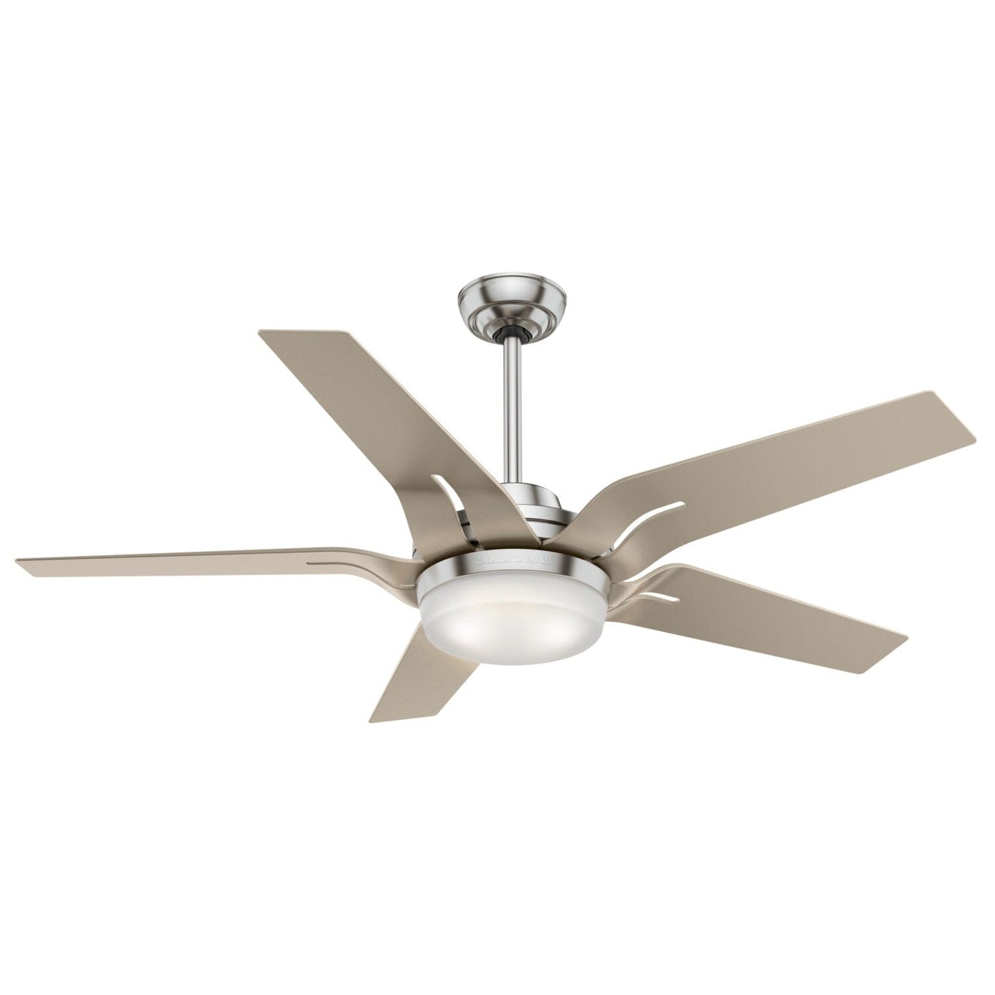 Correne with LED Light 56 inch Ceiling Fans Casablanca Brushed Nickel - Painted Metallic