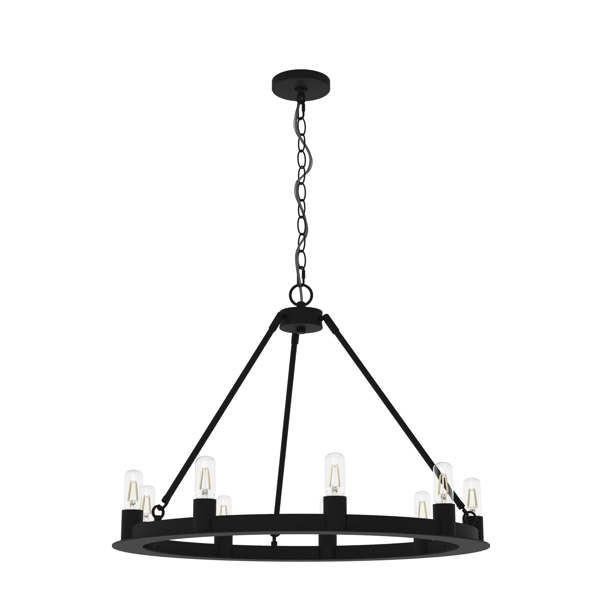 Hunter Saddlewood 9 Light Chandelier