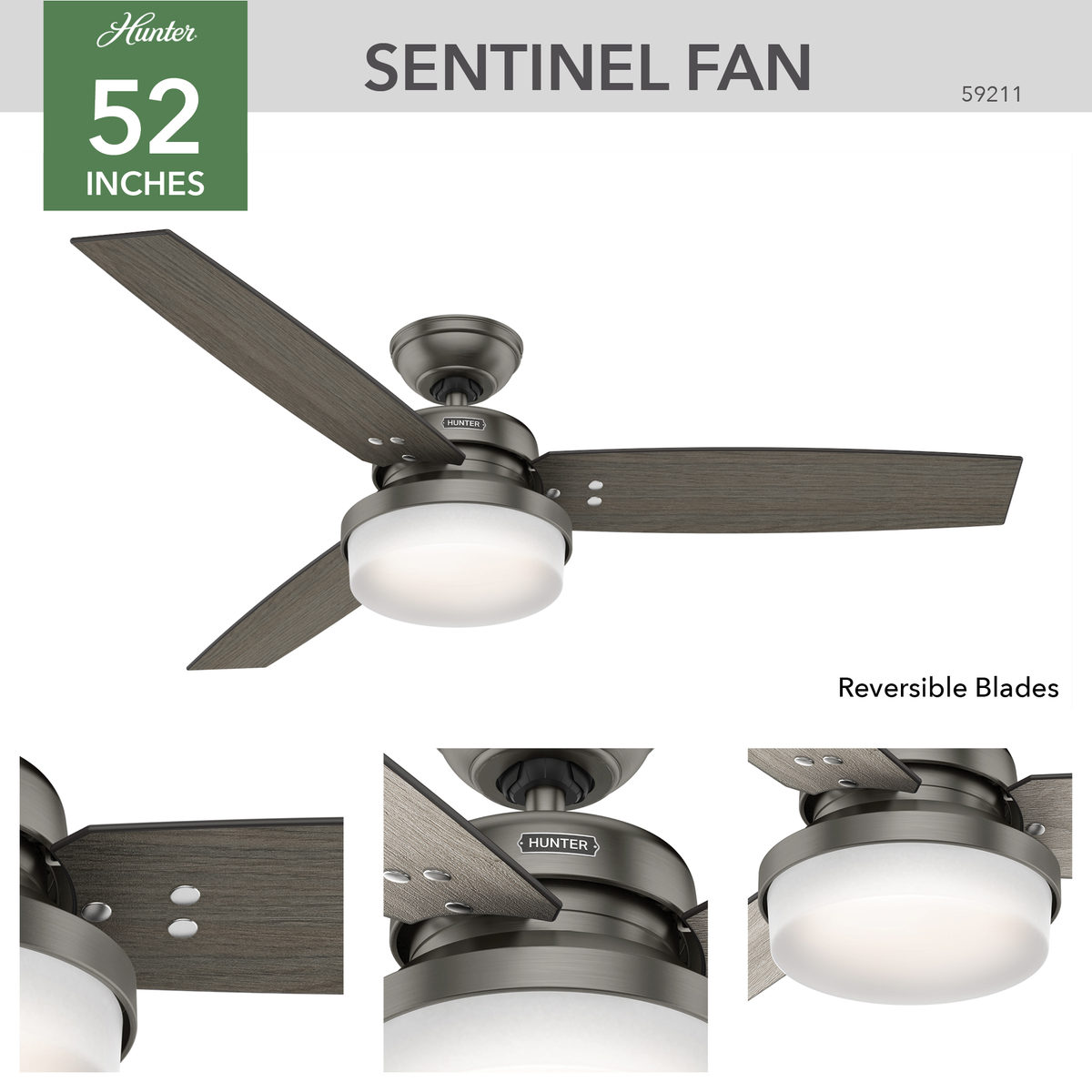 Sentinel with LED Light 52 inch