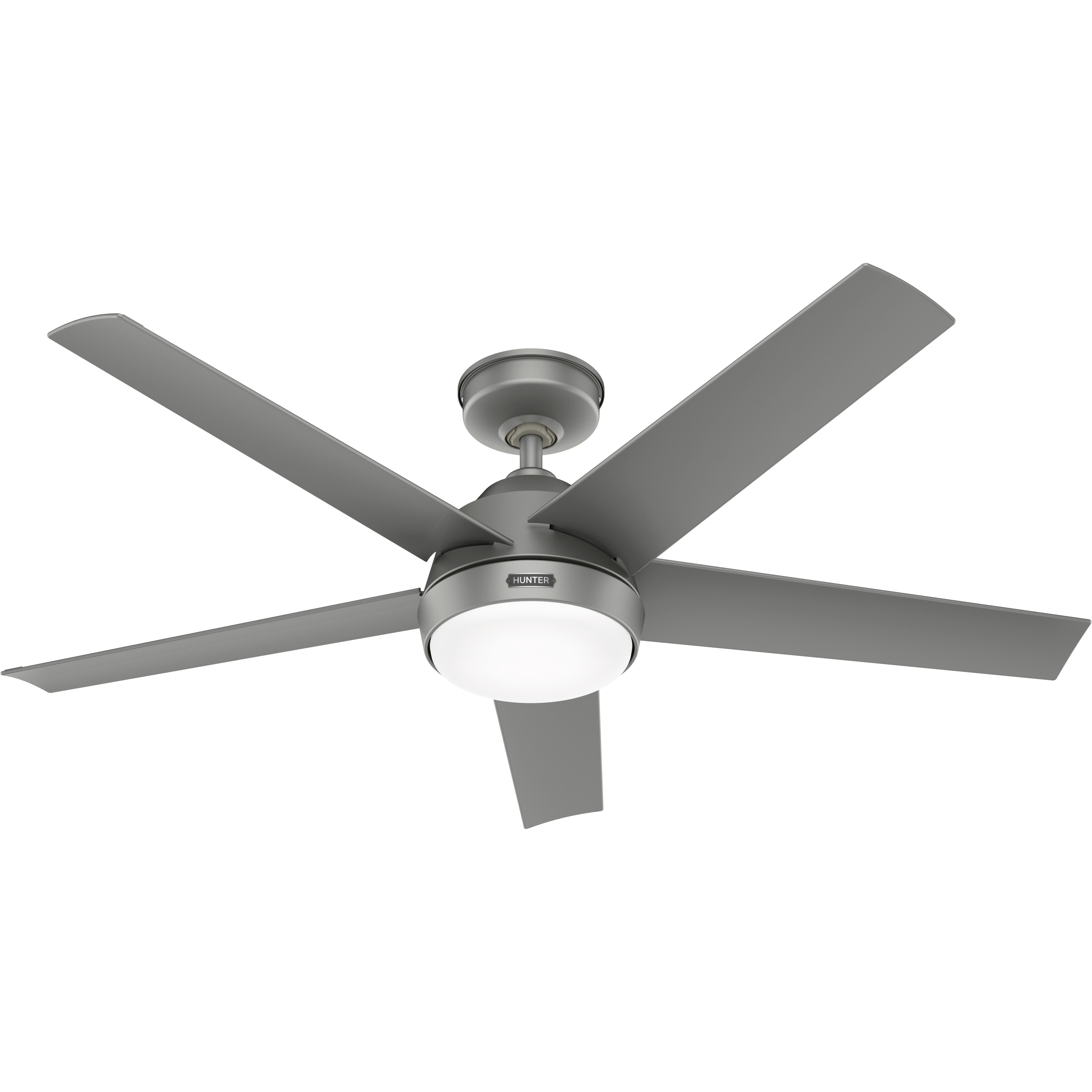 Hunter 52 inch Skyflow Matte Black WeatherMax Indoor / Outdoor Ceiling Fan with LED Light Kit and Wall Control