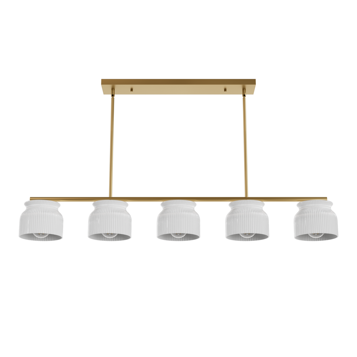 Hunter  Harlowe Jasmine Roth 5 Light Large 51 Inch Linear Chandelier