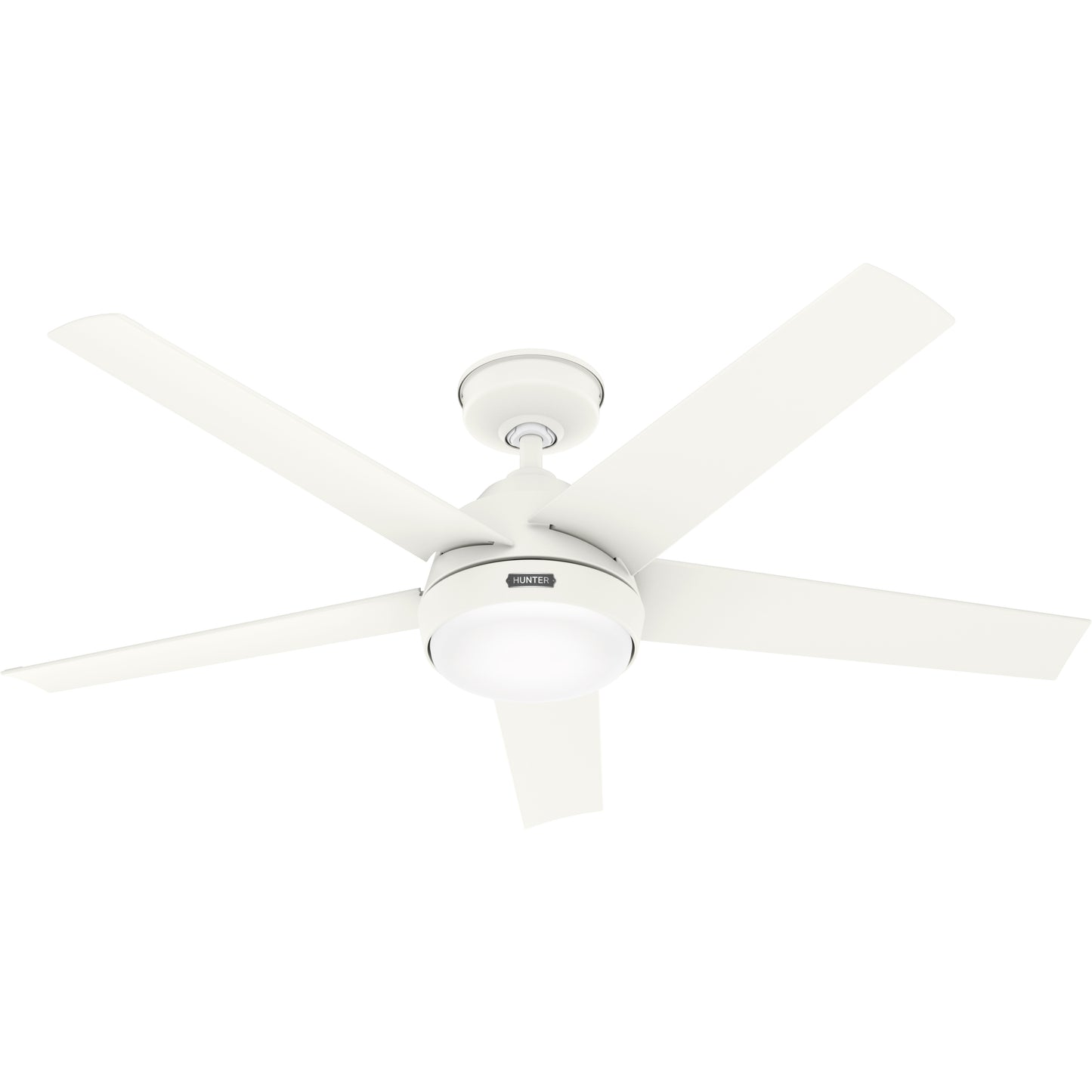 Hunter 52 inch Skyflow Matte Black WeatherMax Indoor / Outdoor Ceiling Fan with LED Light Kit and Wall Control